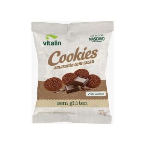 VITALIN COOKIE S/GLUT 90G AMARANTO CACAU