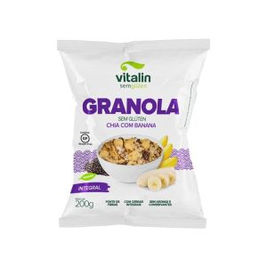 VITALIN GRANOLA 200G S/GLUT CHIA BANANA