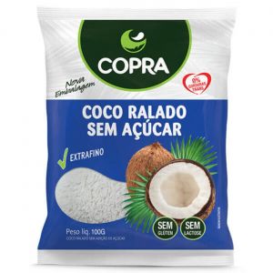 COPRA COCO RALADO PURO S/ACUCAR 100G