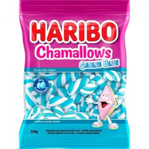 HARIBO MARSHMALLOW 14X220G CABLES BLUE 