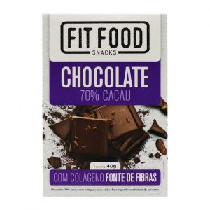 FIT FOOD CHOCOLATE 70% 10X40G COLAGENO 