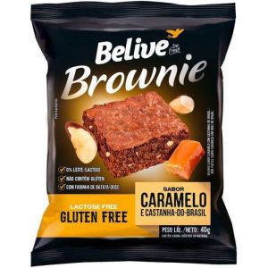 BELIVE BROWNIE 10X40G CARAMELO/ CASTANHA